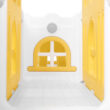 Joyldias 70.9'' W 9 In 1 Plastic Climber Toddler Slide, Toddler Playground With Double Slides,, Yellow/Green