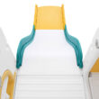 Joyldias 70.9'' W 9 In 1 Plastic Climber Toddler Slide, Toddler Playground With Double Slides,, Yellow/Green