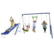 Sportspower Sierra Vista Metal Swing Set with Lifetime Warranty on 5' Double Wall Slide