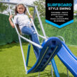 Sportspower Super Surfer Metal Swing Set with Lifetime Warranty on 6' Double Wall Slide