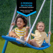 Sportspower Super Surfer Metal Swing Set with Lifetime Warranty on 6' Double Wall Slide