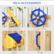 Outsunny Fir Swing Set with 1 Swing(s) , 1 Slide(s)