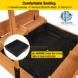 Aivituvin 47.2'' x 51.9'' Wood Square Sandbox with Cover