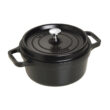La Cocotte Cast Iron Round Cocotte, Black Matte, 7 quarts