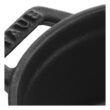 La Cocotte Cast Iron Round Cocotte, Black Matte, 7 quarts