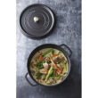 La Cocotte Cast Iron Round Cocotte, Black Matte, 7 quarts