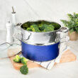 Blue 20 Piece Aluminum Non Stick Cookware & Bakeware Set with Ultra Nonstick Surface, Oven & Dishwasher Safe, Blue