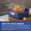 Blue 20 Piece Aluminum Non Stick Cookware & Bakeware Set with Ultra Nonstick Surface, Oven & Dishwasher Safe, Blue