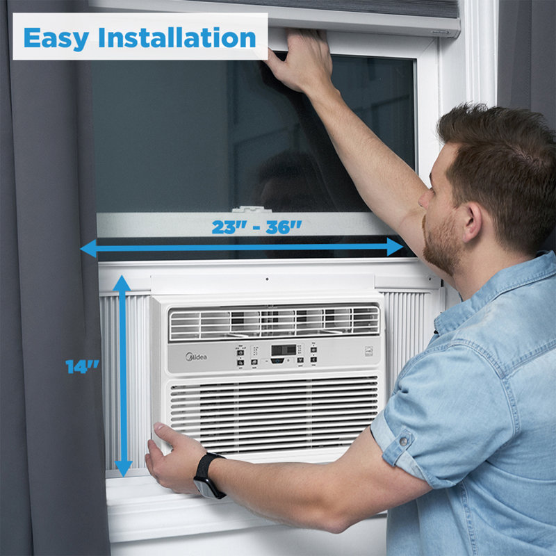 Midea EasyCool 8,000 BTU Energy Star Window Air Conditioner with Remote