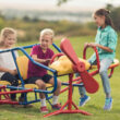 Ace Flyer Teeter-Totter, Red/Blue/Yellow
