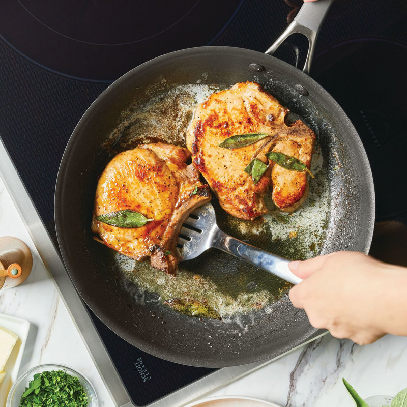 Circulon ScratchDefense with ScratchDefense Nonstick Induction Pots and Pans Cookware Set, 10 Piece, Graphite Circulon ScratchDefense with ScratchDefense Nonstick Induction Pots and Pans Cookware Set, 10 Piece, Graphite