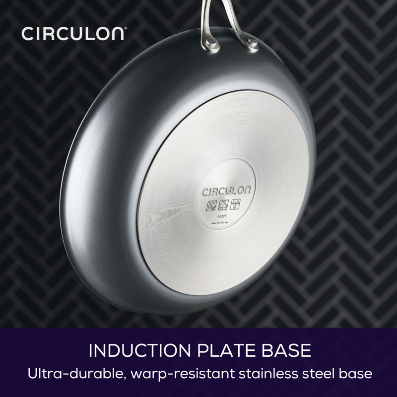 Circulon ScratchDefense with ScratchDefense Nonstick Induction Pots and Pans Cookware Set, 10 Piece, Graphite Circulon ScratchDefense with ScratchDefense Nonstick Induction Pots and Pans Cookware Set, 10 Piece, Graphite