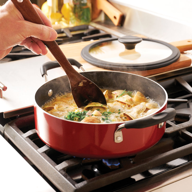 Tramontina Aluminum Non Stick 11 Pc Nesting Cookware Set, Red