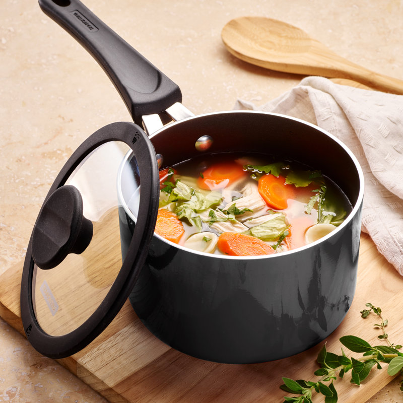 Tramontina Aluminum Non Stick 11 Pc Nesting Cookware Set, Gray