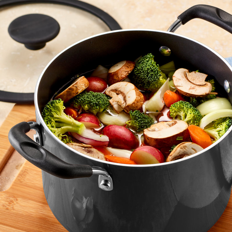 Tramontina Aluminum Non Stick 11 Pc Nesting Cookware Set, Gray