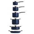 Tramontina Aluminum Non Stick 11 Pc Nesting Cookware Set, Navy