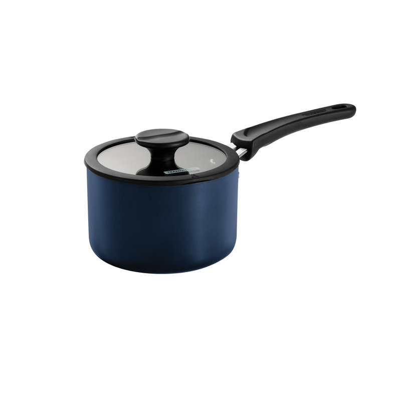 Tramontina Aluminum Non Stick 11 Pc Nesting Cookware Set, Navy