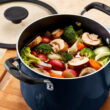 Tramontina Aluminum Non Stick 11 Pc Nesting Cookware Set, Navy