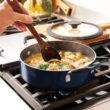 Tramontina Aluminum Non Stick 11 Pc Nesting Cookware Set, Navy