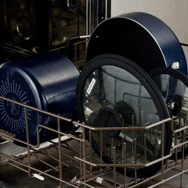 Tramontina Aluminum Non Stick 11 Pc Nesting Cookware Set, Navy