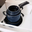 Tramontina Aluminum Non Stick 11 Pc Nesting Cookware Set, Navy