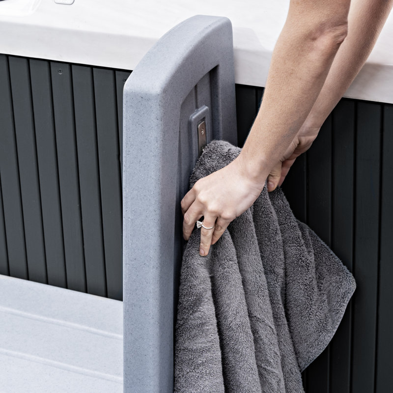 Hot Tub Collection Step2 25'' D Slip Resistant Hot Tub Step, Gray