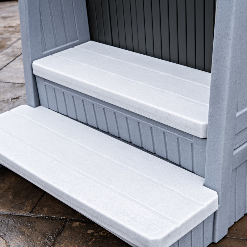 Hot Tub Collection Step2 25'' D Slip Resistant Hot Tub Step, Gray