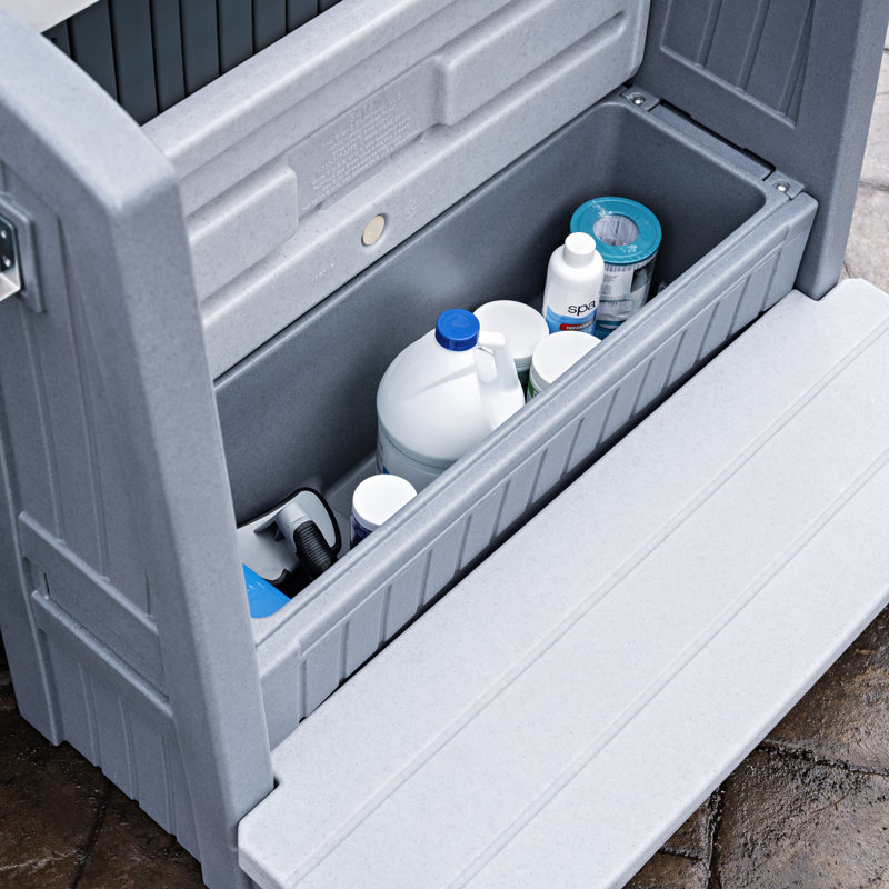 Hot Tub Collection Step2 25'' D Slip Resistant Hot Tub Step, Gray
