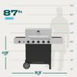 Charbroil Performance Series Black and Silver 5 -Burner Liquid Propane Gas Grill 1 -Side Burner