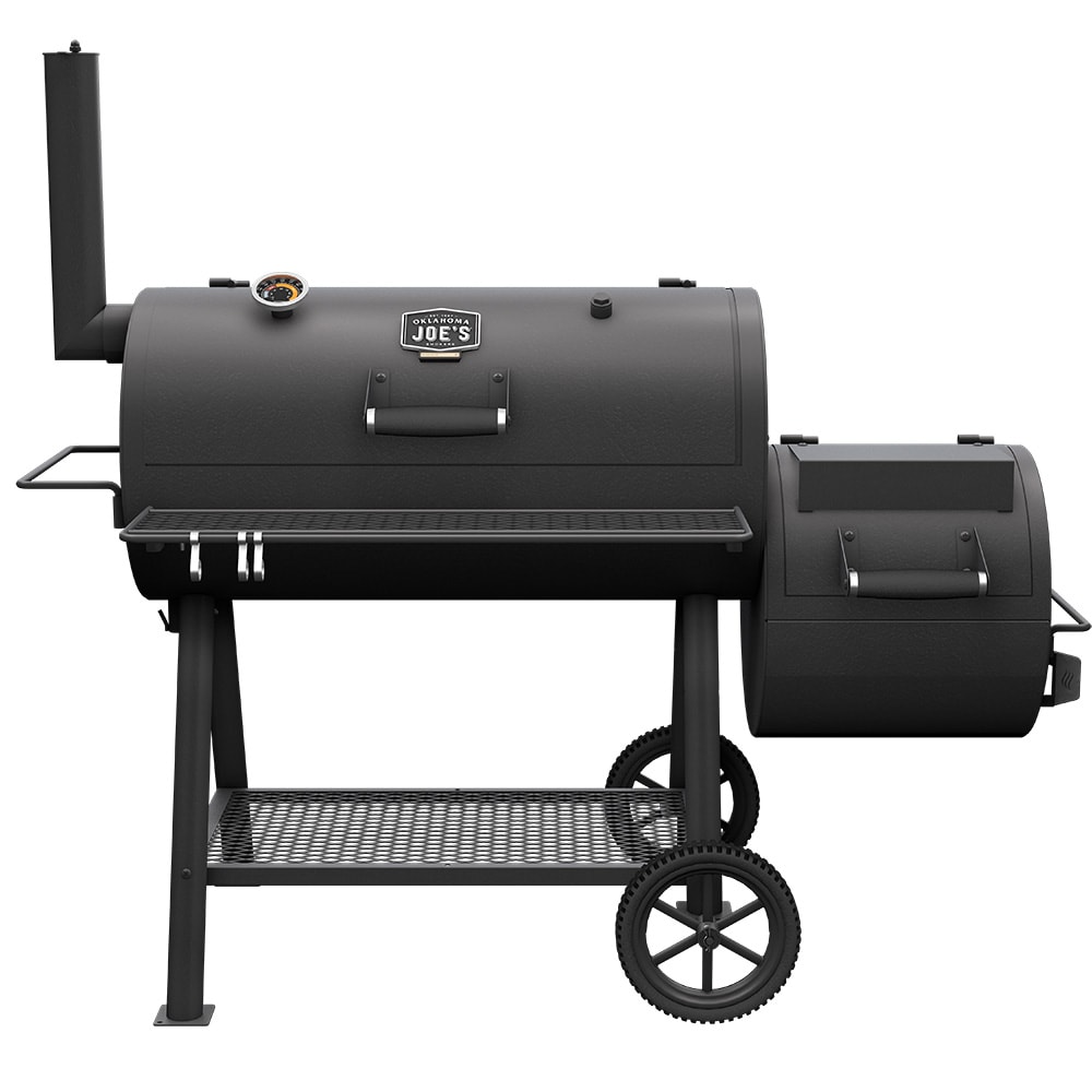 Oklahoma Joe's Highland 879-Sq. in Black Horizontal Charcoal Smoker Oklahoma Joe's Highland 879-Sq. in Black Horizontal Charcoal Smoker