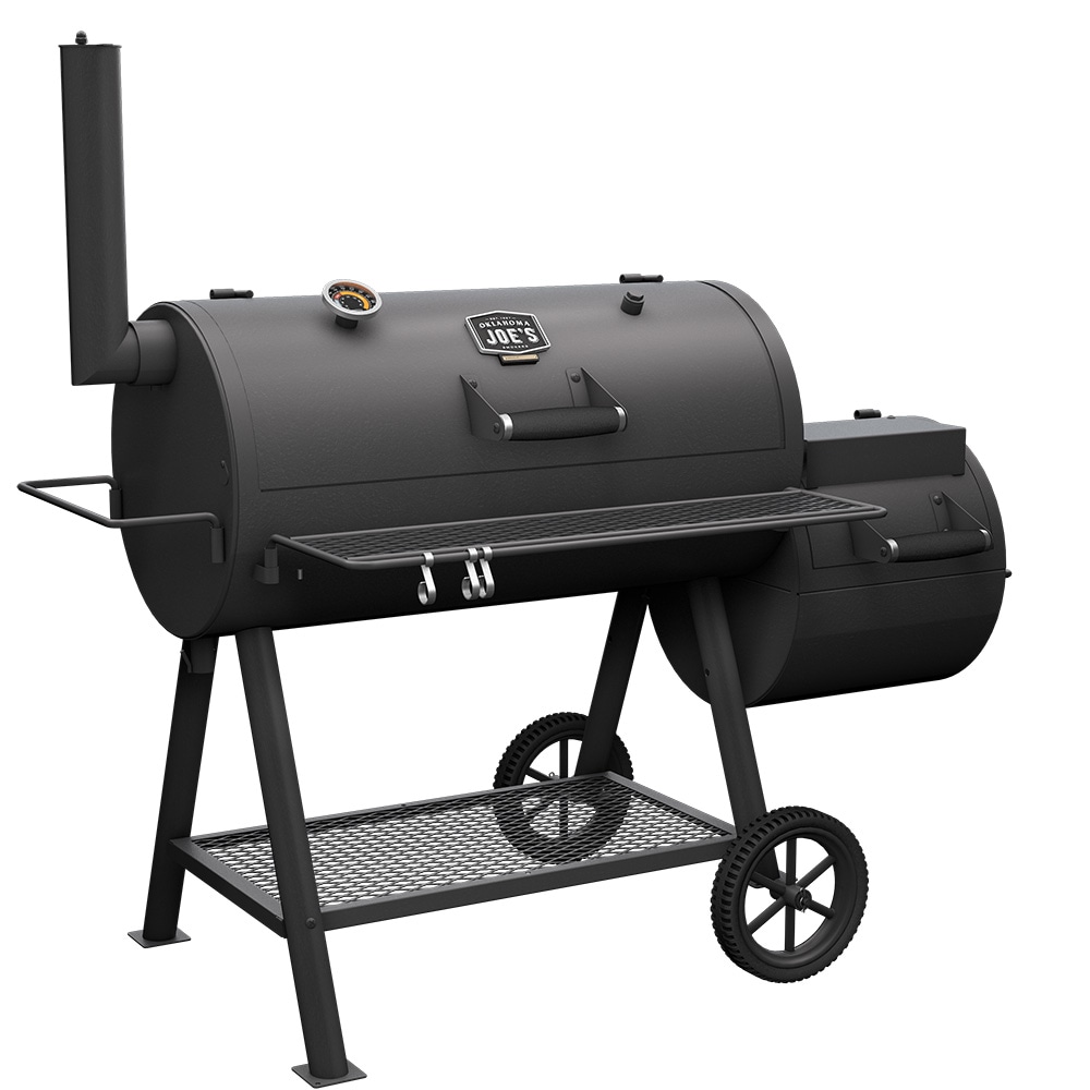 Oklahoma Joe's Highland 879-Sq. in Black Horizontal Charcoal Smoker Oklahoma Joe's Highland 879-Sq. in Black Horizontal Charcoal Smoker