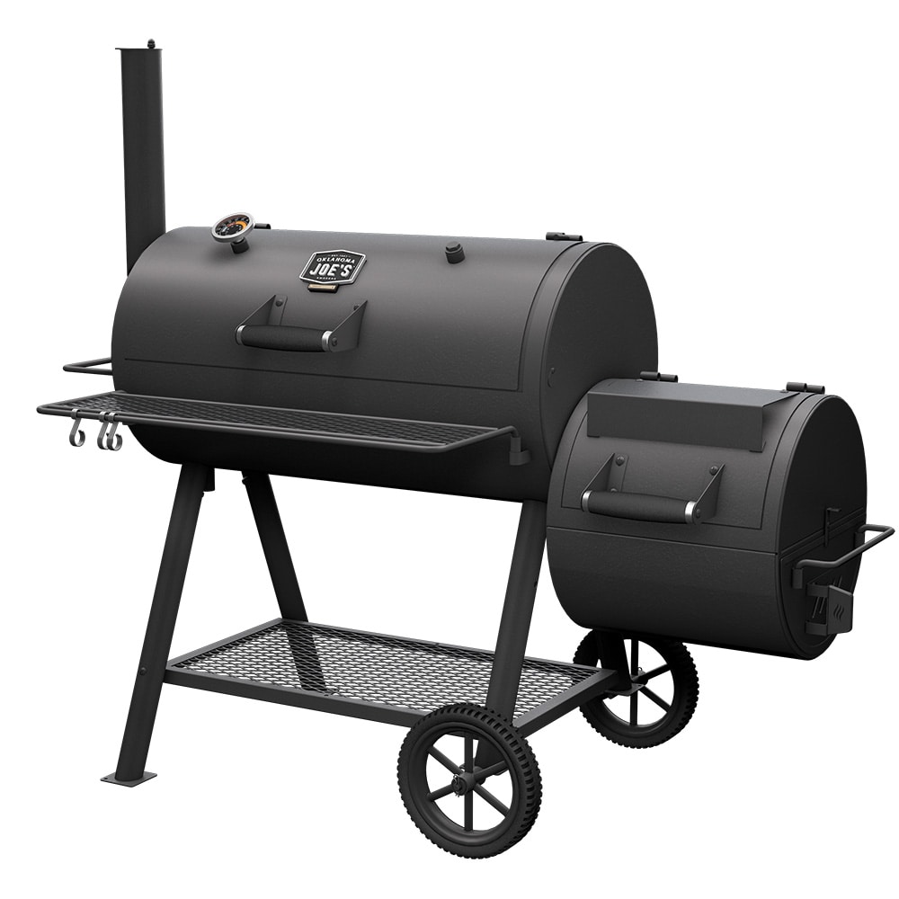 Oklahoma Joe's Highland 879-Sq. in Black Horizontal Charcoal Smoker Oklahoma Joe's Highland 879-Sq. in Black Horizontal Charcoal Smoker