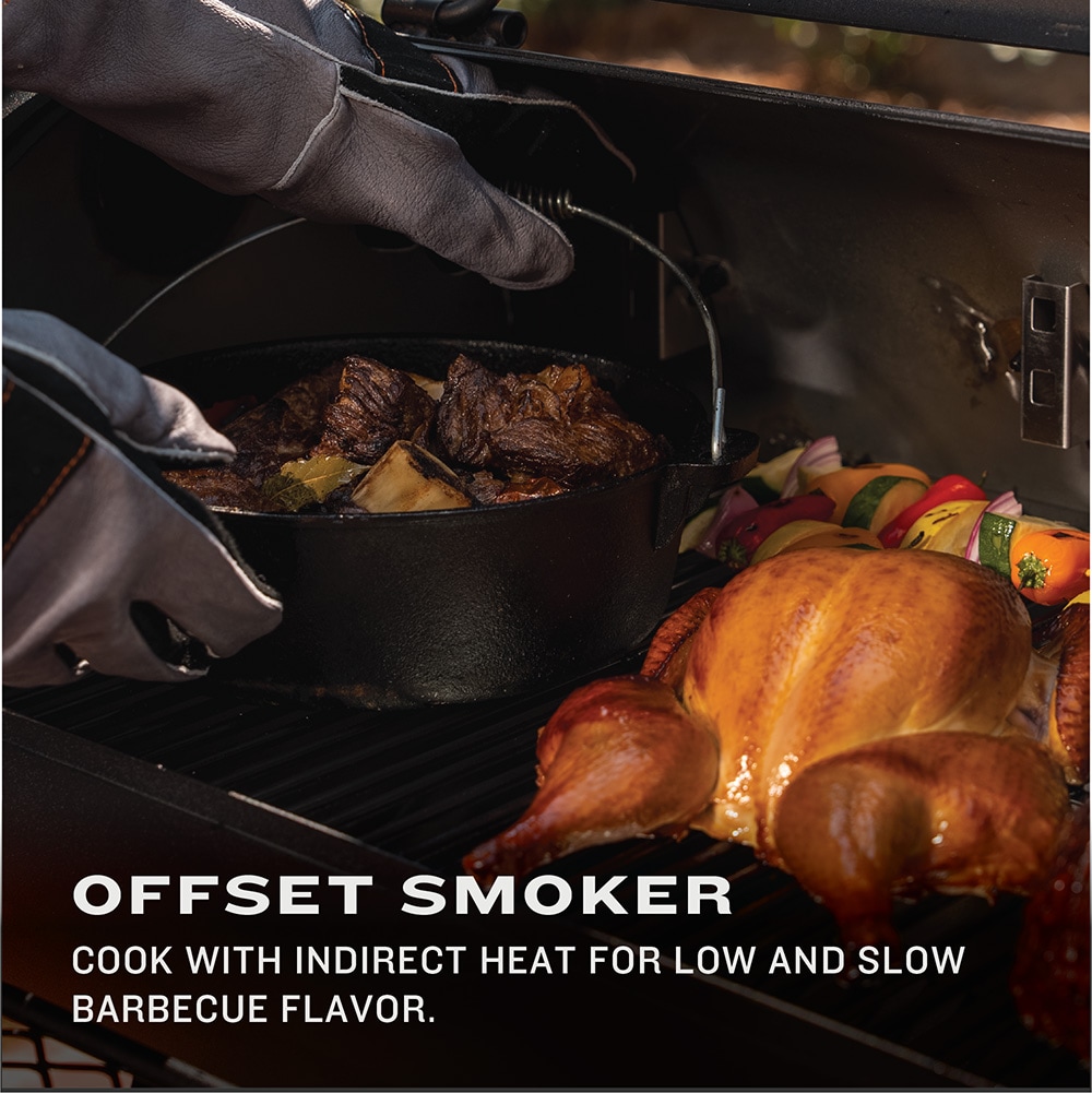Oklahoma Joe's Highland 879-Sq. in Black Horizontal Charcoal Smoker Oklahoma Joe's Highland 879-Sq. in Black Horizontal Charcoal Smoker
