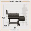 Oklahoma Joe's Highland 879-Sq. in Black Horizontal Charcoal Smoker Oklahoma Joe's Highland 879-Sq. in Black Horizontal Charcoal Smoker