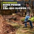 RYOBI 40V 120 MPH 550 CFM Cordless Battery Blower and Lawn and leaf bag with 4.0 Ah Battery and Charger RY40LB01K-AC04313