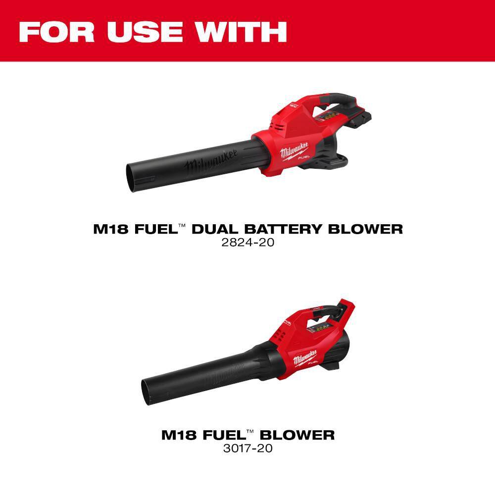 Milwaukee M18 FUEL 120 MPH 500 CFM 18V Lithium-Ion Brushless Cordless Handheld Blower with Gutter Attachment 3017-20-49-16-2790
