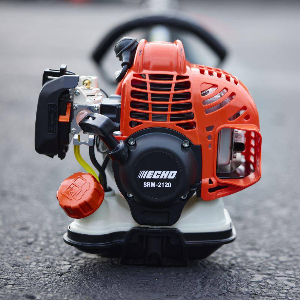 ECHO 21.2 cc Gas 2-Stroke Straight Shaft String Trimmer with Rapid-Loader Trimmer Head and 16 in. Cutting Swath SRM-2120 ECHO 21.2 cc Gas 2-Stroke Straight Shaft String Trimmer with Rapid-Loader Trimmer Head and 16 in. Cutting Swath SRM-2120
