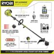 RYOBI 25 cc 2-Stroke Attachment Capable Full Crank Straight Gas Shaft String Trimmer RY253SS