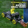 RYOBI ONE+ 18V 12 in. Cordless Battery 3-in-1 Mower, String Trimmer, and Edger (Tool Only) P20016BTL RYOBI ONE+ 18V 12 in. Cordless Battery 3-in-1 Mower, String Trimmer, and Edger (Tool Only) P20016BTL