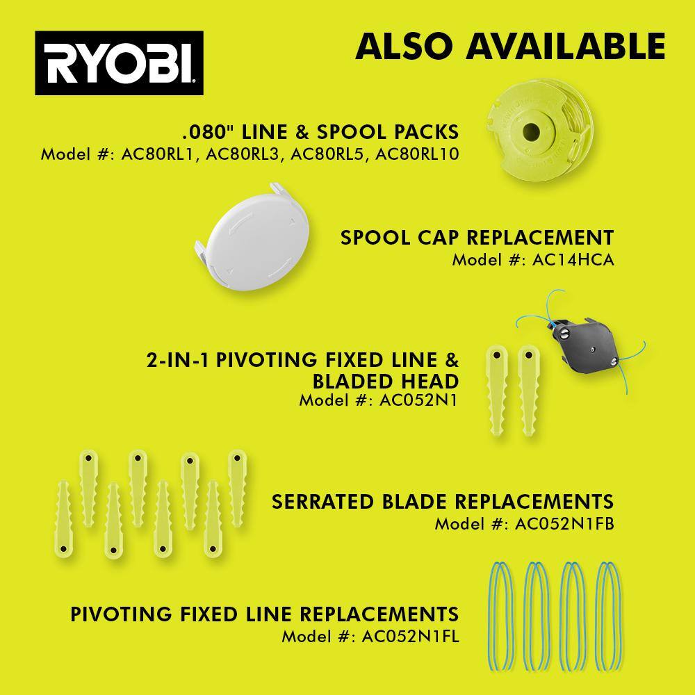 RYOBI ONE+ 18V 12 in. Cordless Battery 3-in-1 Mower, String Trimmer, and Edger (Tool Only) P20016BTL RYOBI ONE+ 18V 12 in. Cordless Battery 3-in-1 Mower, String Trimmer, and Edger (Tool Only) P20016BTL
