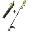 RYOBI 18 in. 10 Amp Electric Corded String Trimmer and 8 Amp Jet Fan Blower Kit RY41135-RY421021