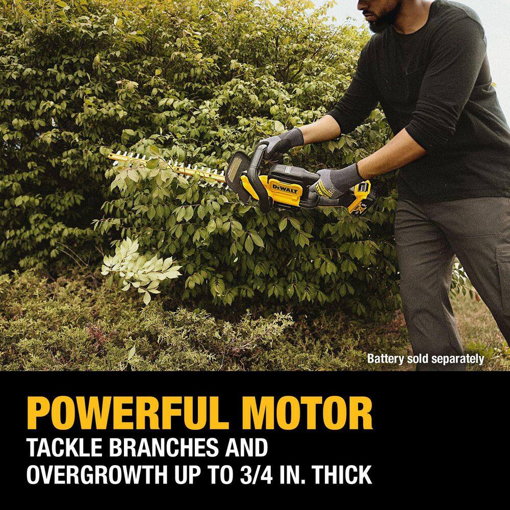 DEWALT 20V MAX 22 in. Cordless Battery Powered Hedge Trimmer (Tool Only) DCHT821B