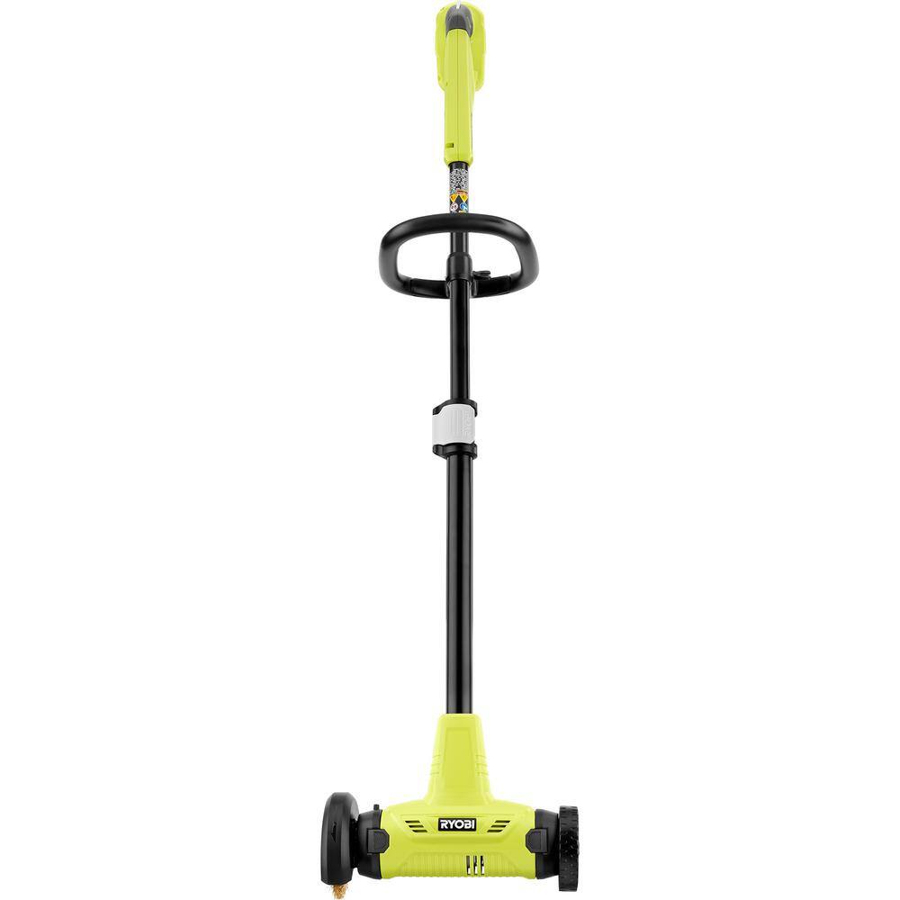 RYOBI ONE+ 18V Patio Cleaner with Wire Brush Edger with 2.0 Ah Battery and Charger P2950 RYOBI ONE+ 18V Patio Cleaner with Wire Brush Edger with 2.0 Ah Battery and Charger P2950