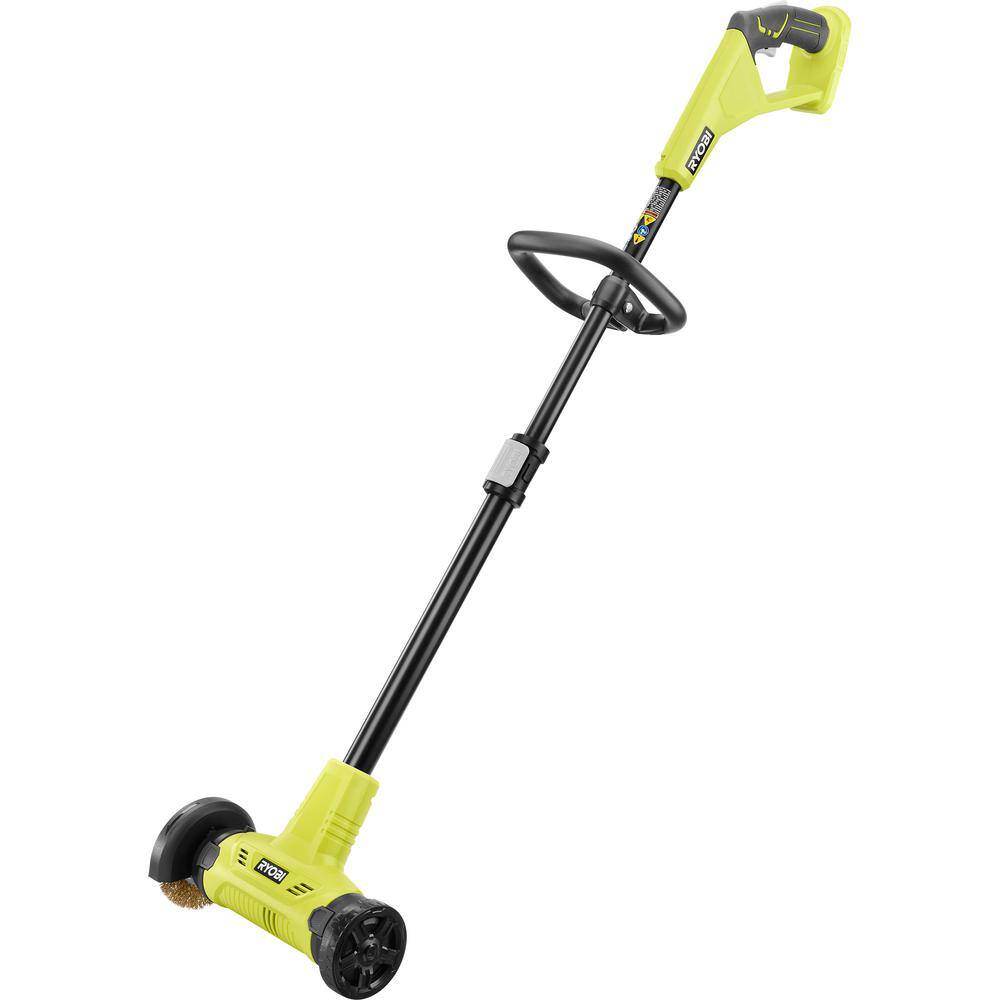 RYOBI ONE+ 18V Patio Cleaner with Wire Brush Edger with 2.0 Ah Battery and Charger P2950 RYOBI ONE+ 18V Patio Cleaner with Wire Brush Edger with 2.0 Ah Battery and Charger P2950