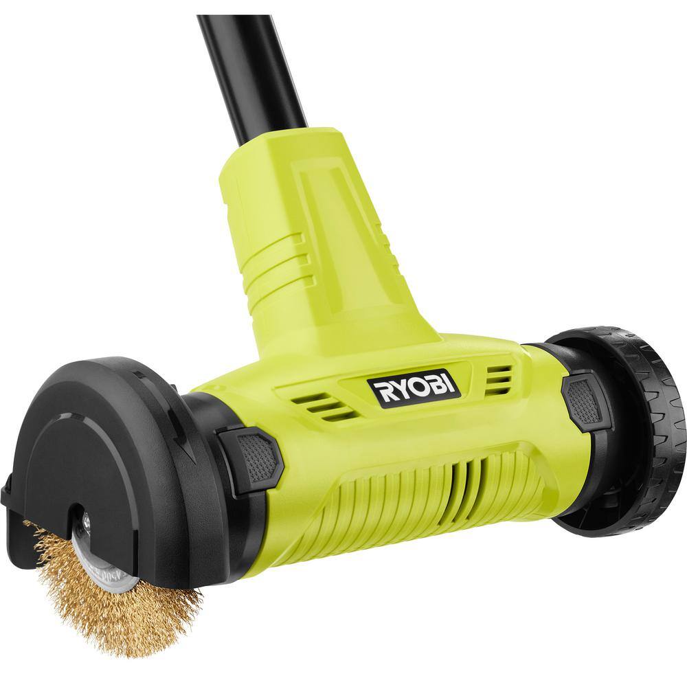 RYOBI ONE+ 18V Patio Cleaner with Wire Brush Edger with 2.0 Ah Battery and Charger P2950 RYOBI ONE+ 18V Patio Cleaner with Wire Brush Edger with 2.0 Ah Battery and Charger P2950