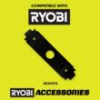 RYOBI ONE+ 18V 9 in. Cordless Battery Edger (Tool Only) with Extra Edger Blade P2300BTL-AC04215