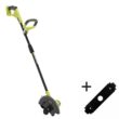 RYOBI ONE+ 18V 9 in. Cordless Battery Edger (Tool Only) with Extra Edger Blade P2300BTL-AC04215