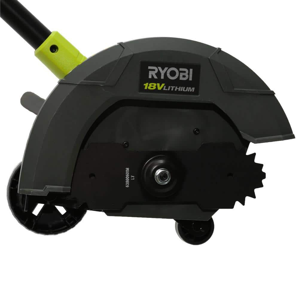 RYOBI ONE+ 18V Cordless Battery Edger with Extra Edger Blade, 2.0 Ah Battery and Charger P2310-AC04215 RYOBI ONE+ 18V Cordless Battery Edger with Extra Edger Blade, 2.0 Ah Battery and Charger P2310-AC04215