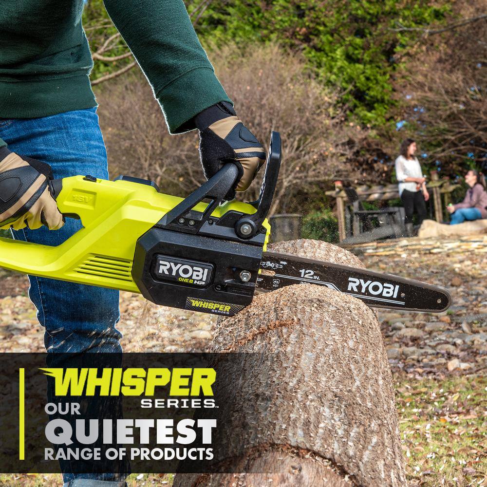 RYOBI ONE+ HP 18V Brushless Whisper Series 12 in. Battery Chainsaw (Tool Only) P2507BTL RYOBI ONE+ HP 18V Brushless Whisper Series 12 in. Battery Chainsaw (Tool Only) P2507BTL