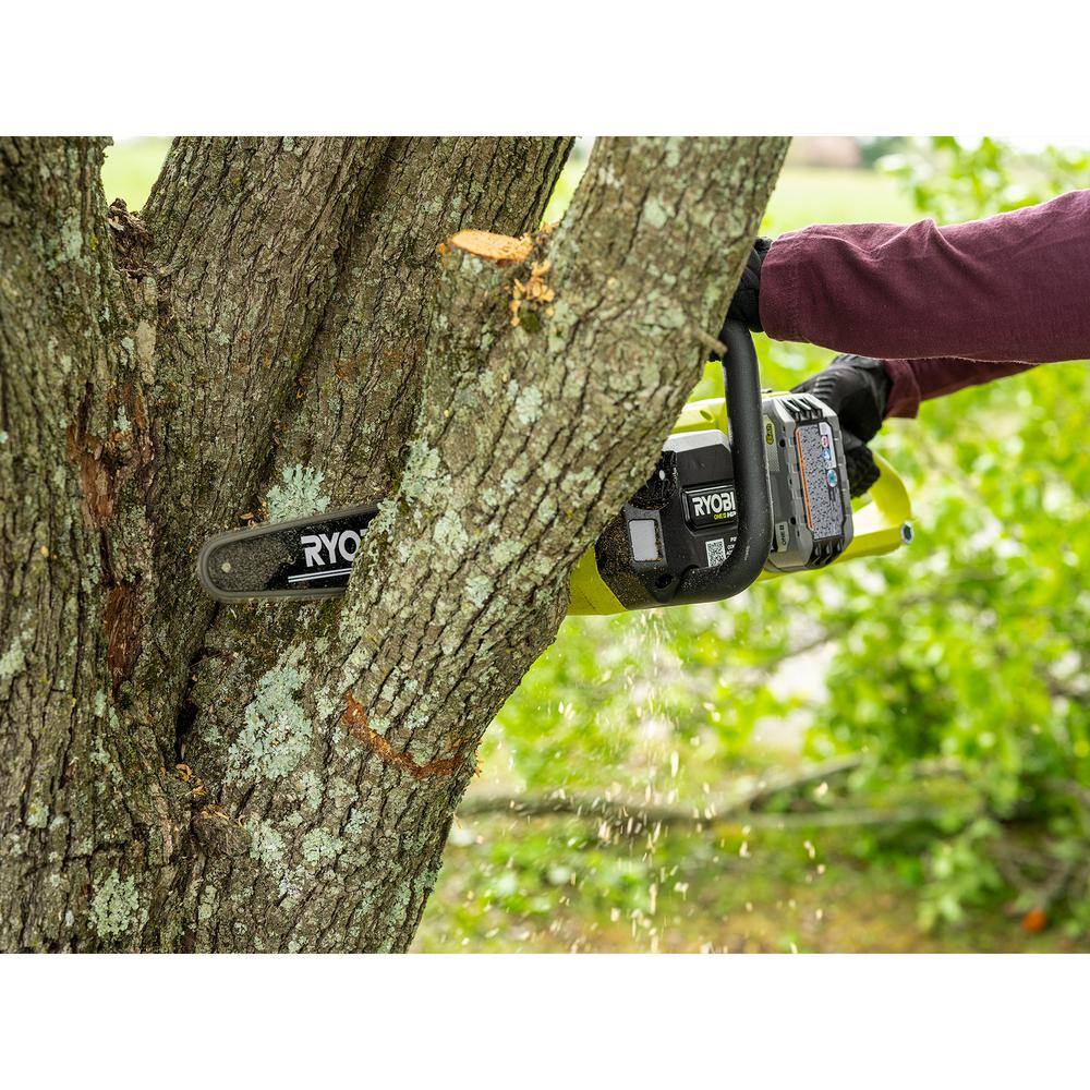 RYOBI ONE+ HP 18V Brushless Whisper Series 12 in. Battery Chainsaw (Tool Only) P2507BTL RYOBI ONE+ HP 18V Brushless Whisper Series 12 in. Battery Chainsaw (Tool Only) P2507BTL